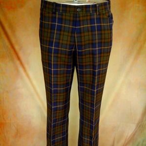 Bernard Zins plaid 35 slacks